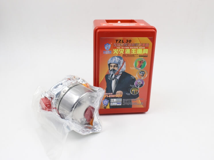 酒店賓館飯店用的沃爾夫(VOFU)品牌應急消防手電筒-酒店客房必備防毒面具【消防過濾式自救呼吸器30分鐘，新國標-消防包過】