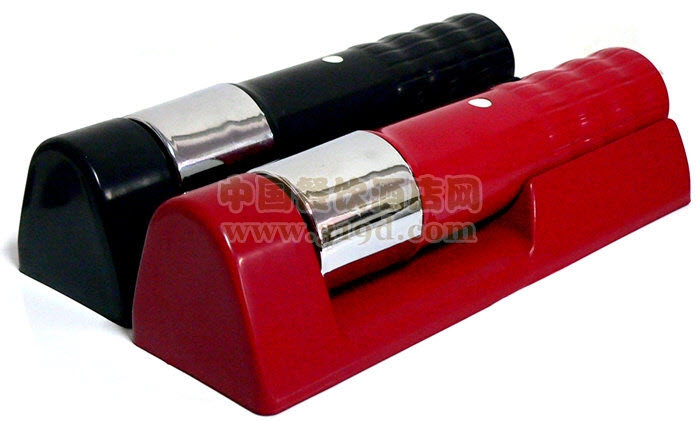 應急手電筒(壁掛式、紅色/黑色、兩節一號電池、210*65*50mm)