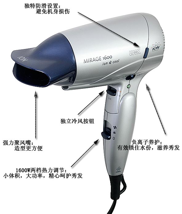 德國偉嘉5436FCI電吹風(fēng)機細節(jié)圖片
