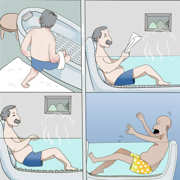 老人浴室浴缸防滑處理方法